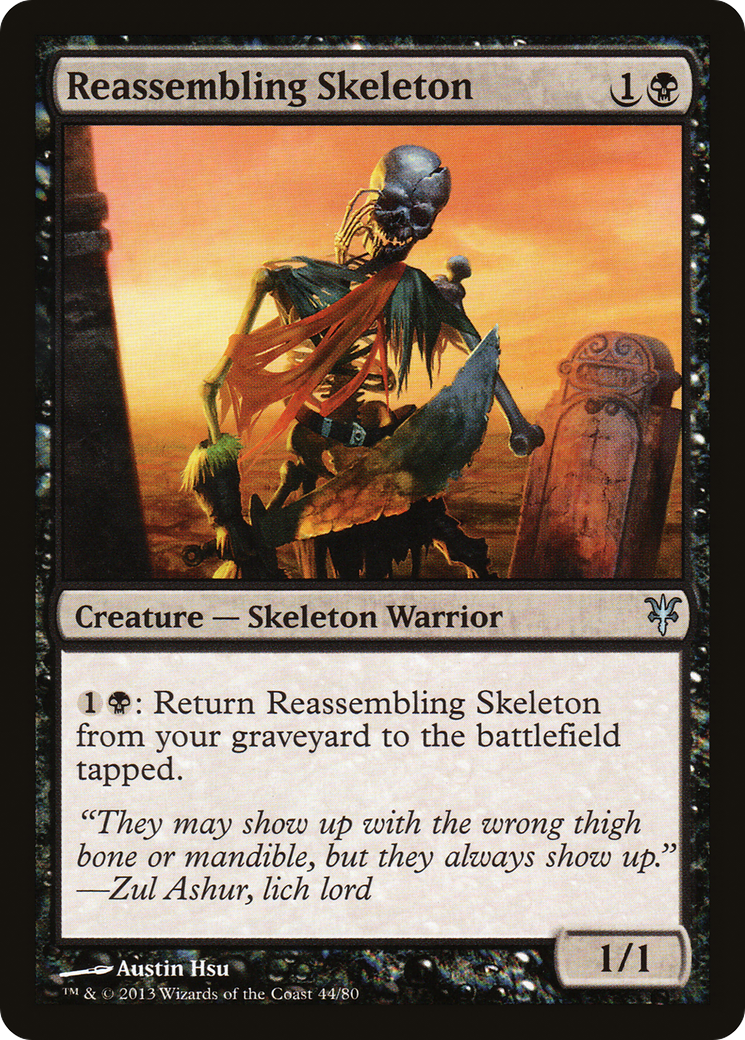 Reassembling Skeleton (DDK-044) [Duel Decks: Sorin vs. Tibalt]
