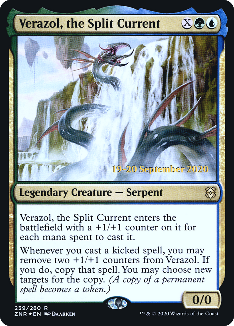 Verazol, the Split Current (PRE-239S) [Zendikar Rising Promos] Foil