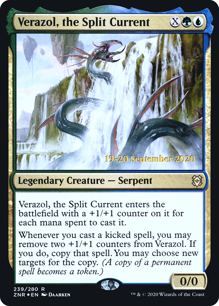 Verazol, the Split Current (PRE-239S) [Zendikar Rising Promos] Foil