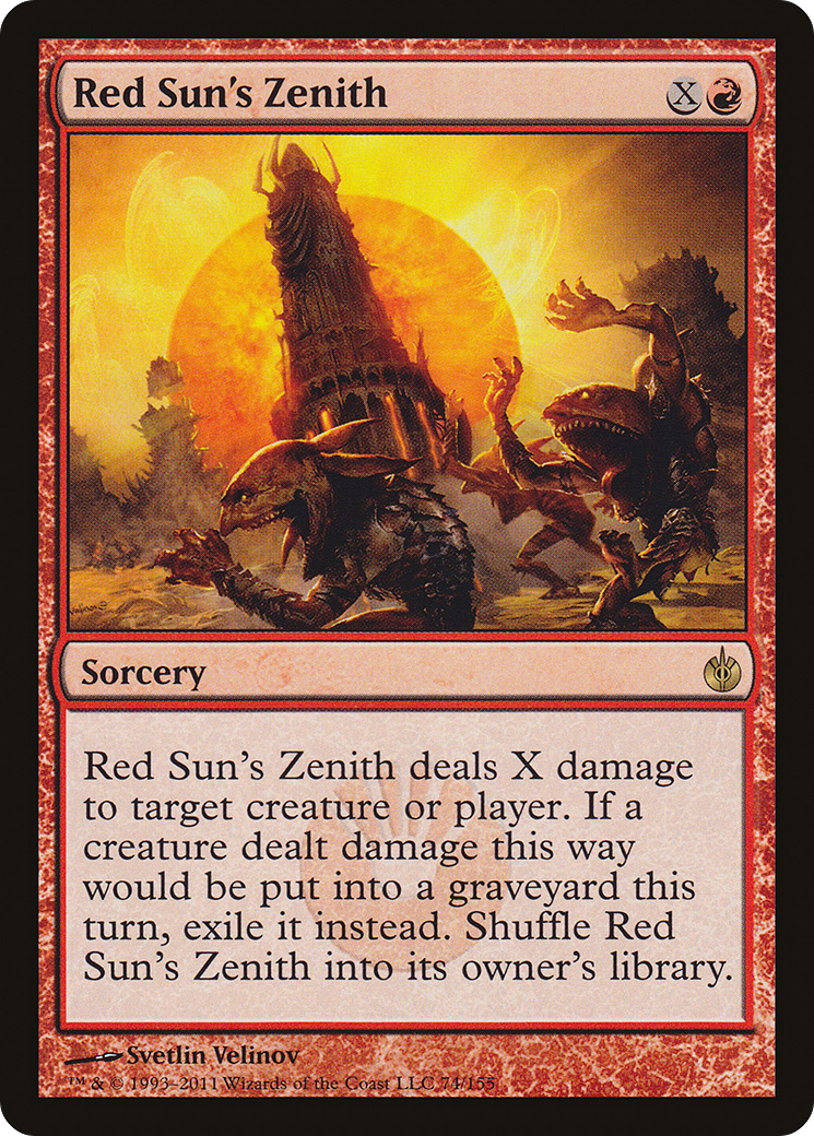 Red Sun's Zenith (MBS-074) [Mirrodin Besieged]