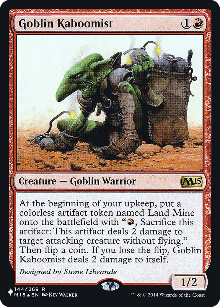 Goblin Kaboomist (LIST-M15-144) [The List] Foil