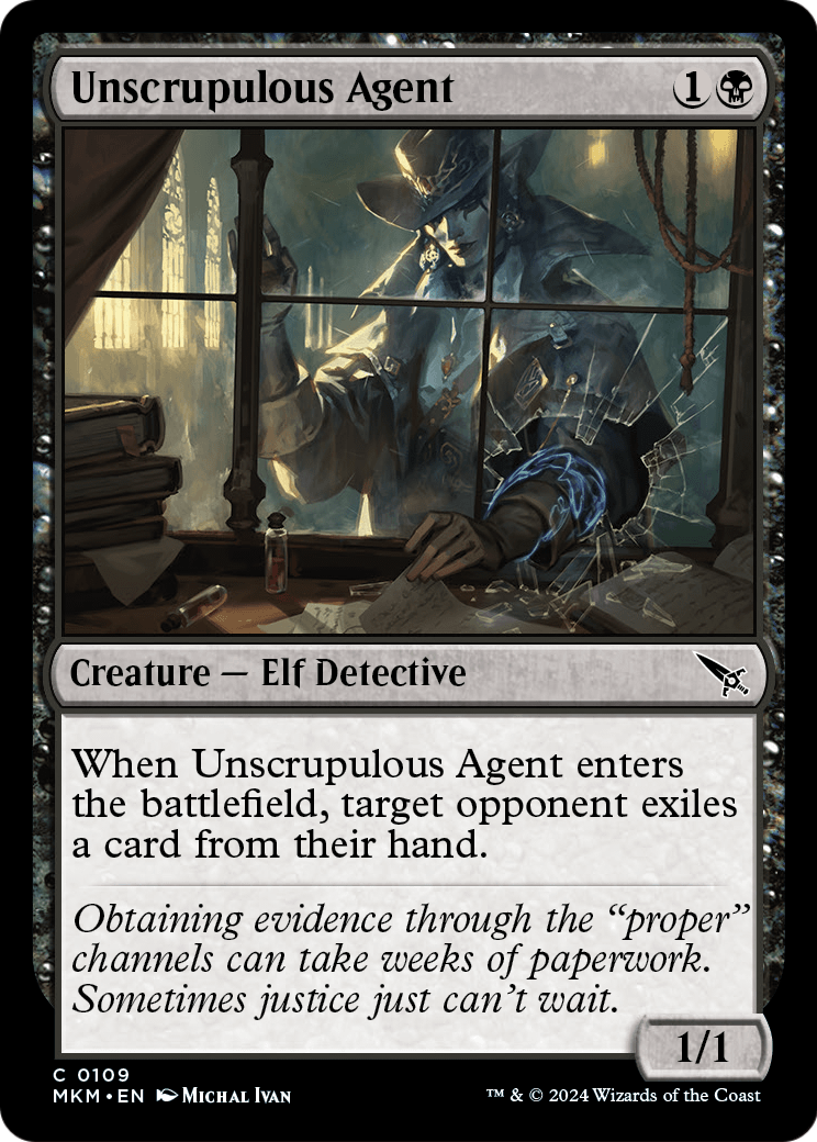 Unscrupulous Agent (MKM-109) [Murders at Karlov Manor]