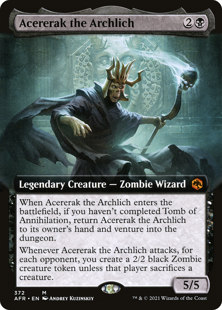 Acererak the Archlich (Extended Art) (AFR-372) [Adventures in the Forgotten Realms]