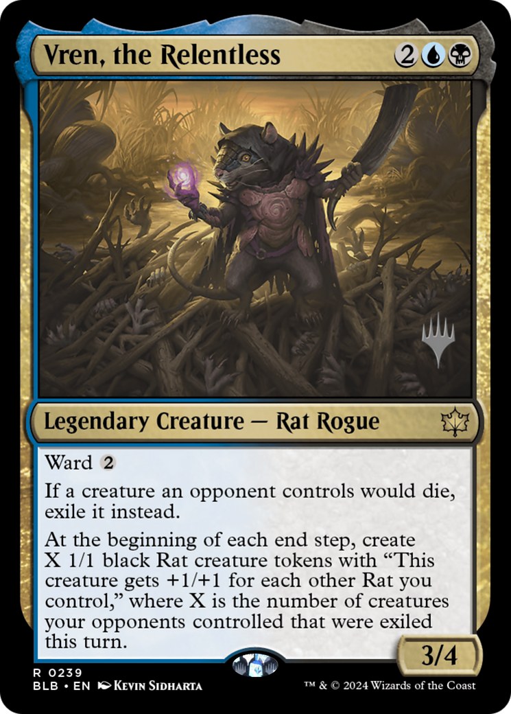 Vren, the Relentless (PPBLB-239P) [Bloomburrow Promos]