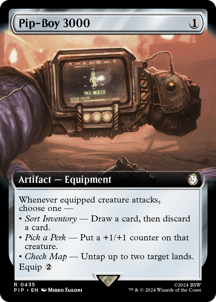 Pip-Boy 3000 (PIP-435) [Fallout]: (Extended Art) Foil