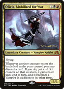 Olivia, Mobilized for War (PRE-248S) [Shadows over Innistrad Promos] Foil