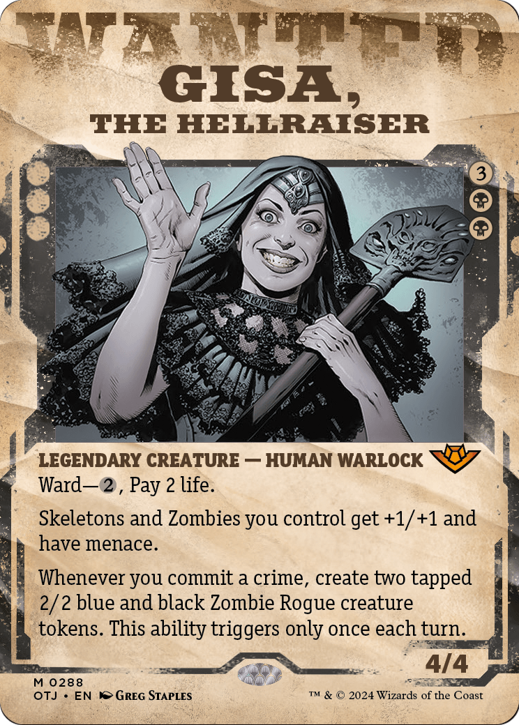 Gisa, the Hellraiser (Showcase) (OTJ-288) (Borderless) [Outlaws of Thunder Junction]