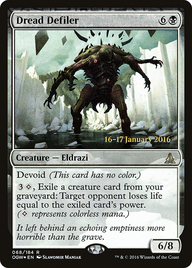 Dread Defiler (PRE-68S) [Oath of the Gatewatch Promos] Foil