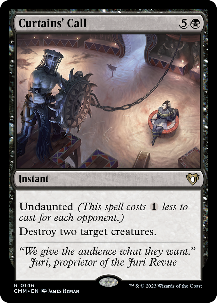 Curtains' Call (CMM-146) [Commander Masters]
