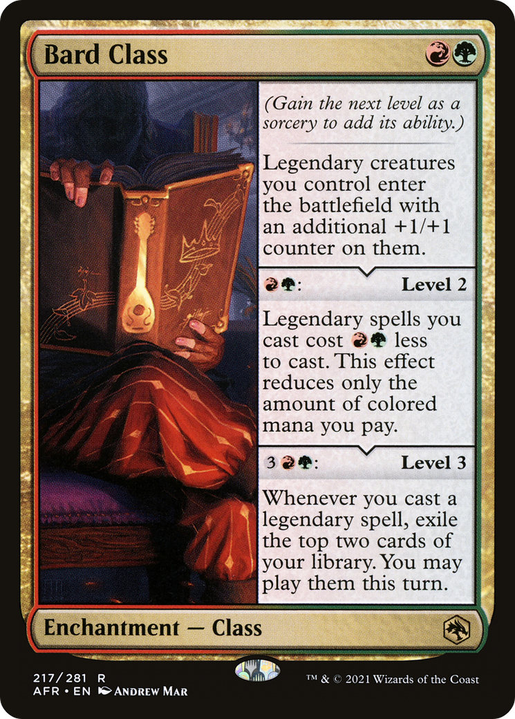 Bard Class (AFR-217) [Adventures in the Forgotten Realms] Foil