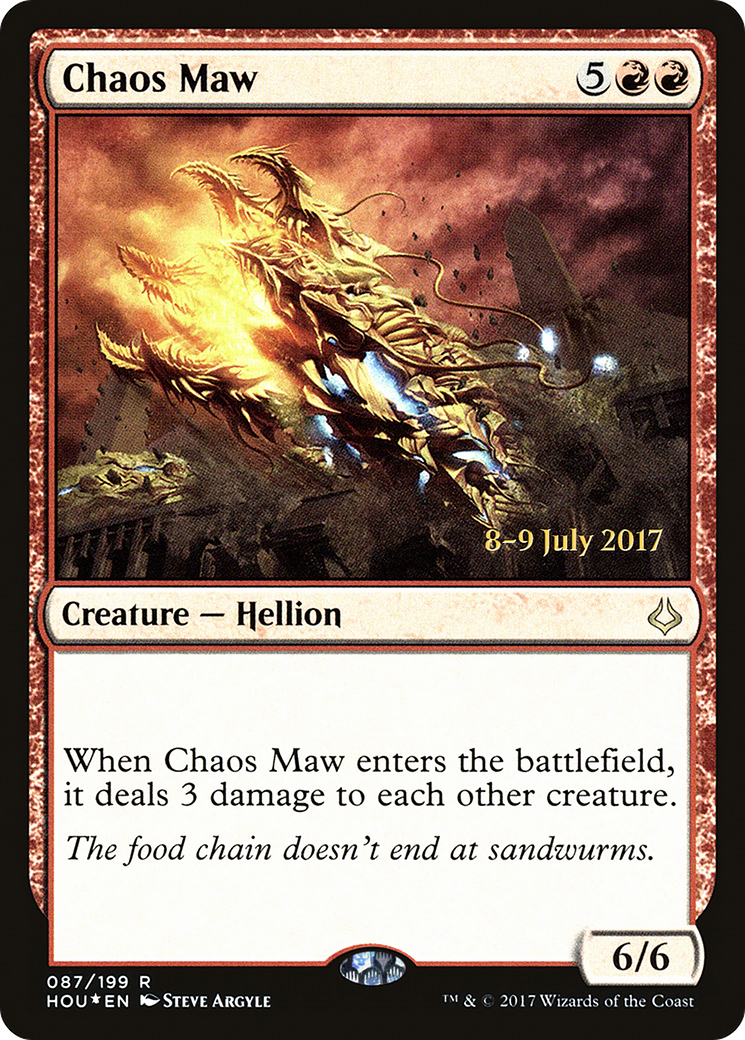 Chaos Maw (PRE-87S) [Hour of Devastation Promos] Foil