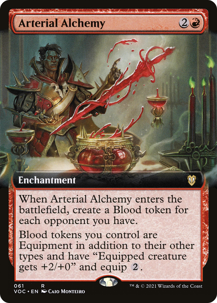 Arterial Alchemy (Extended Art) (VOC-061) [Crimson Vow Commander]
