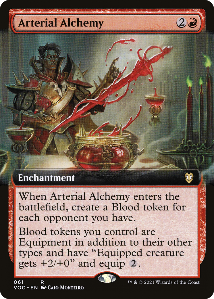 Arterial Alchemy (VOC-061) [Crimson Vow Commander]: (Extended Art)