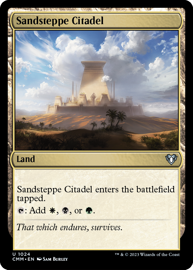 Sandsteppe Citadel (CMM-1024) [Commander Masters]
