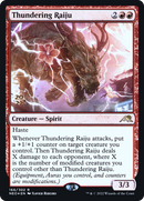 Thundering Raiju (PRE-166) [Kamigawa: Neon Dynasty Promos] Foil