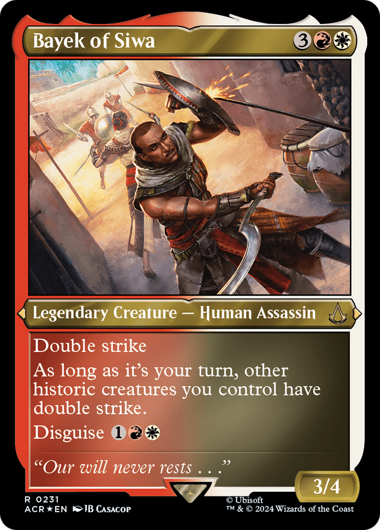 Bayek of Siwa (ACR-231) [Assassin's Creed] Etched Foil