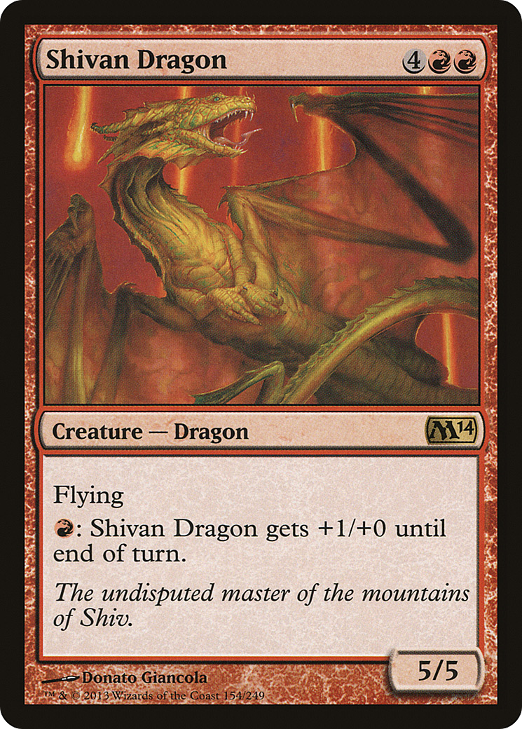 Shivan Dragon (M14-154) [Magic 2014]