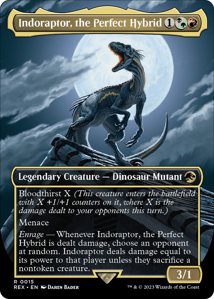 Indoraptor, the Perfect Hybrid (REX-015) [Jurassic World Collection] (Borderless)