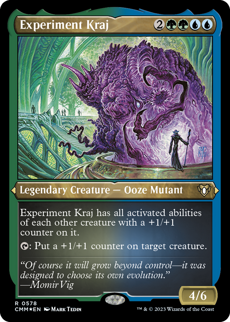 Experiment Kraj (CMM-578) [Commander Masters] Etched Foil