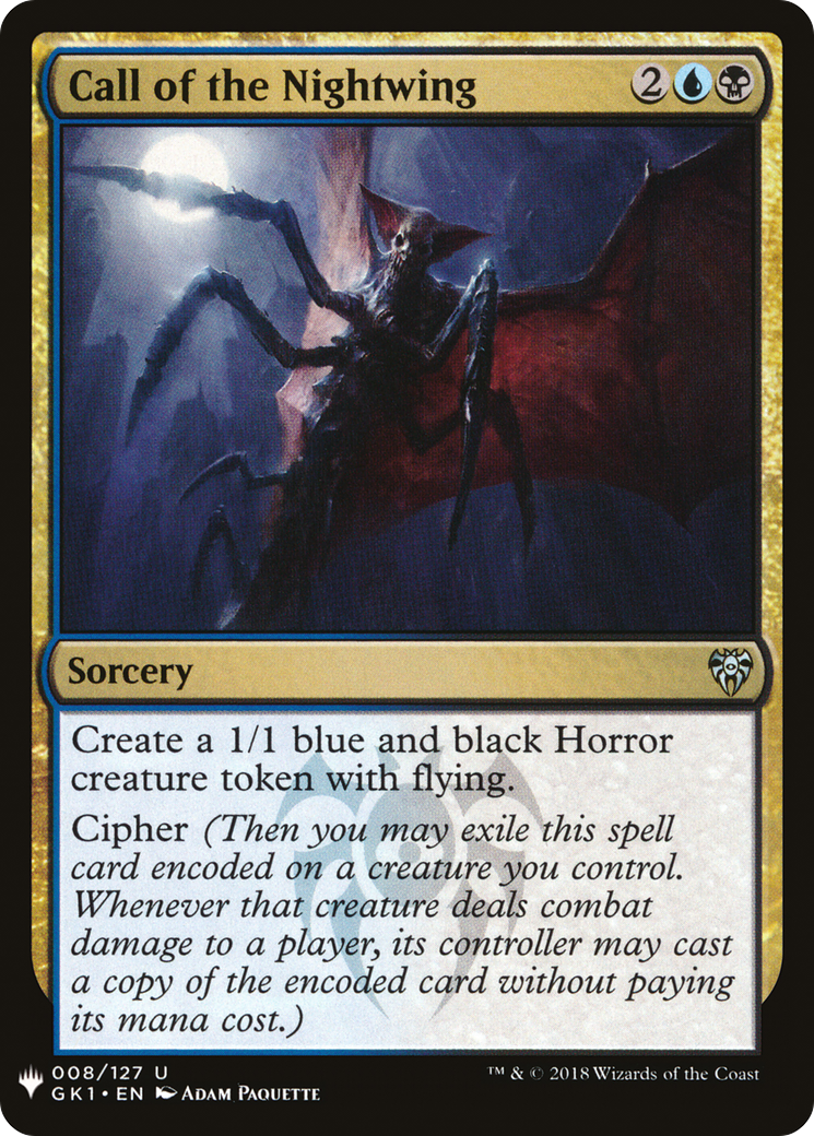 Call of the Nightwing (LIST-GK1-8) [The List]
