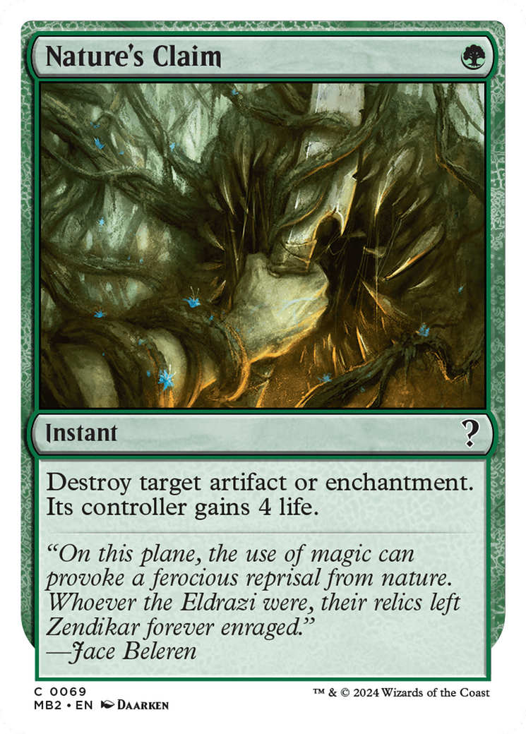 Nature's Claim (MB2-069) [Mystery Booster 2]