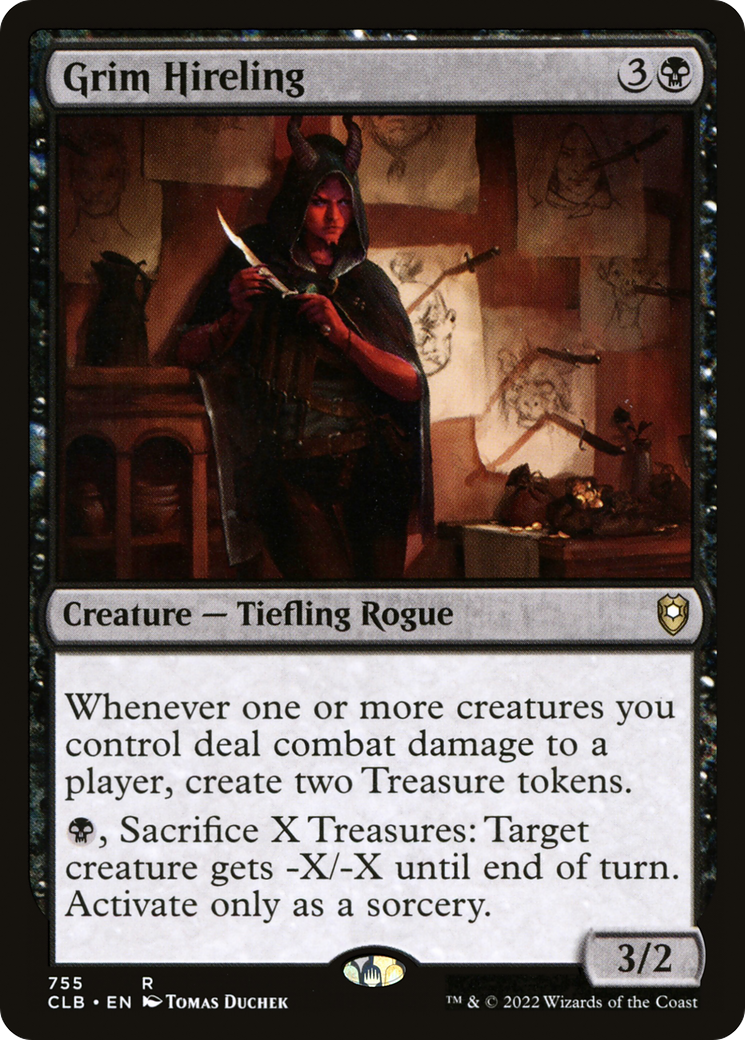 Grim Hireling (CLB-755) [Commander Legends: Battle for Baldur's Gate]