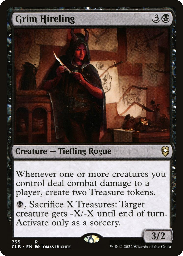 Grim Hireling (CLB-755) [Commander Legends: Battle for Baldur's Gate]