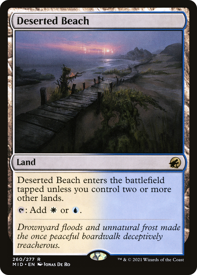 Deserted Beach (MID-260) [Innistrad: Midnight Hunt]