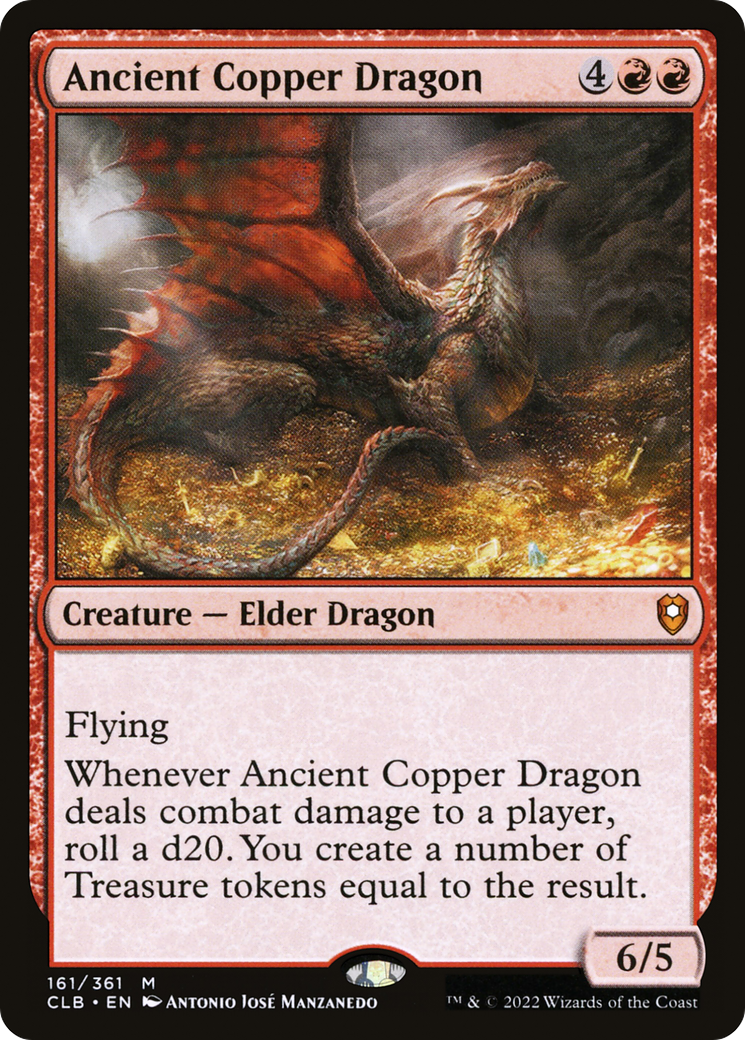 Ancient Copper Dragon (CLB-161) [Commander Legends: Battle for Baldur's Gate]