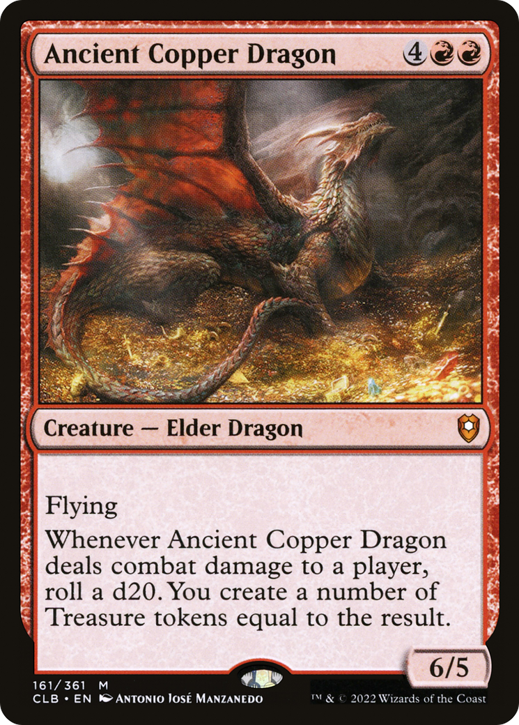 Ancient Copper Dragon (CLB-161) [Commander Legends: Battle for Baldur's Gate]