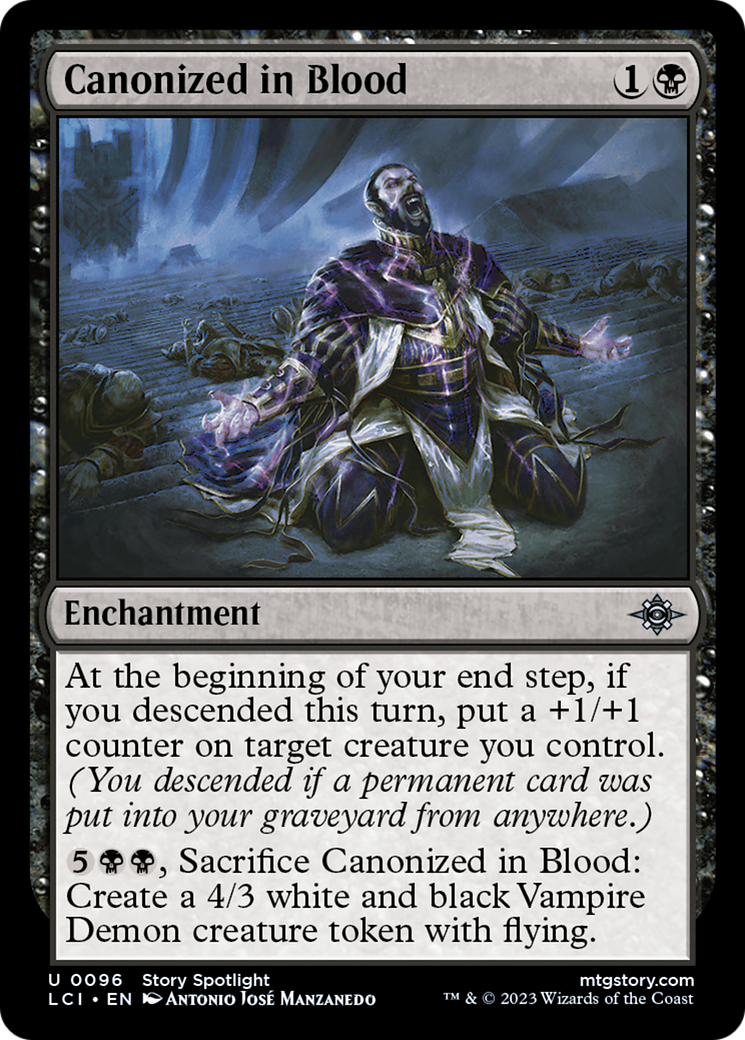 Canonized in Blood (LCI-096) [The Lost Caverns of Ixalan] Foil