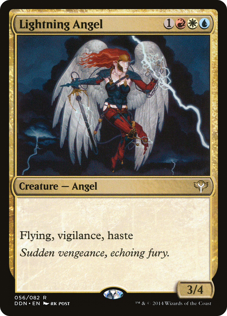 Lightning Angel (DDN-056) [Duel Decks: Speed vs. Cunning]