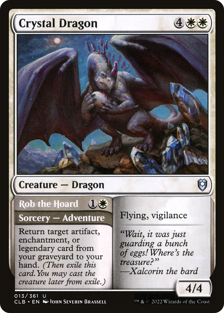 Crystal Dragon (CLB-013) [Commander Legends: Battle for Baldur's Gate]