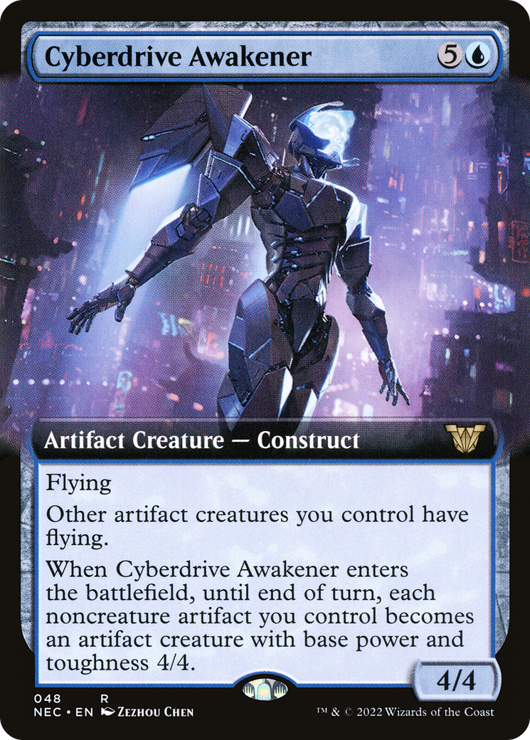 Cyberdrive Awakener (Extended Art) (NEC-048) [Neon Dynasty Commander]