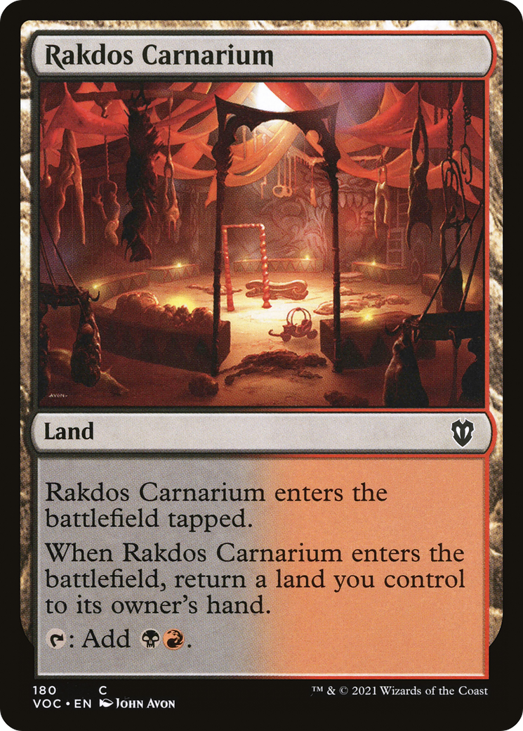 Rakdos Carnarium (VOC-180) [Crimson Vow Commander]