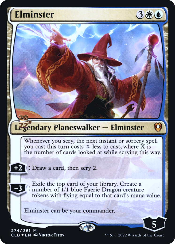 Elminster (PRE-274S) [Battle for Baldur's Gate Promos] Foil