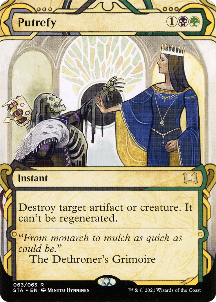 Putrefy (STA-063) [Strixhaven Mystical Archive]: (Showcase) (Borderless) Foil