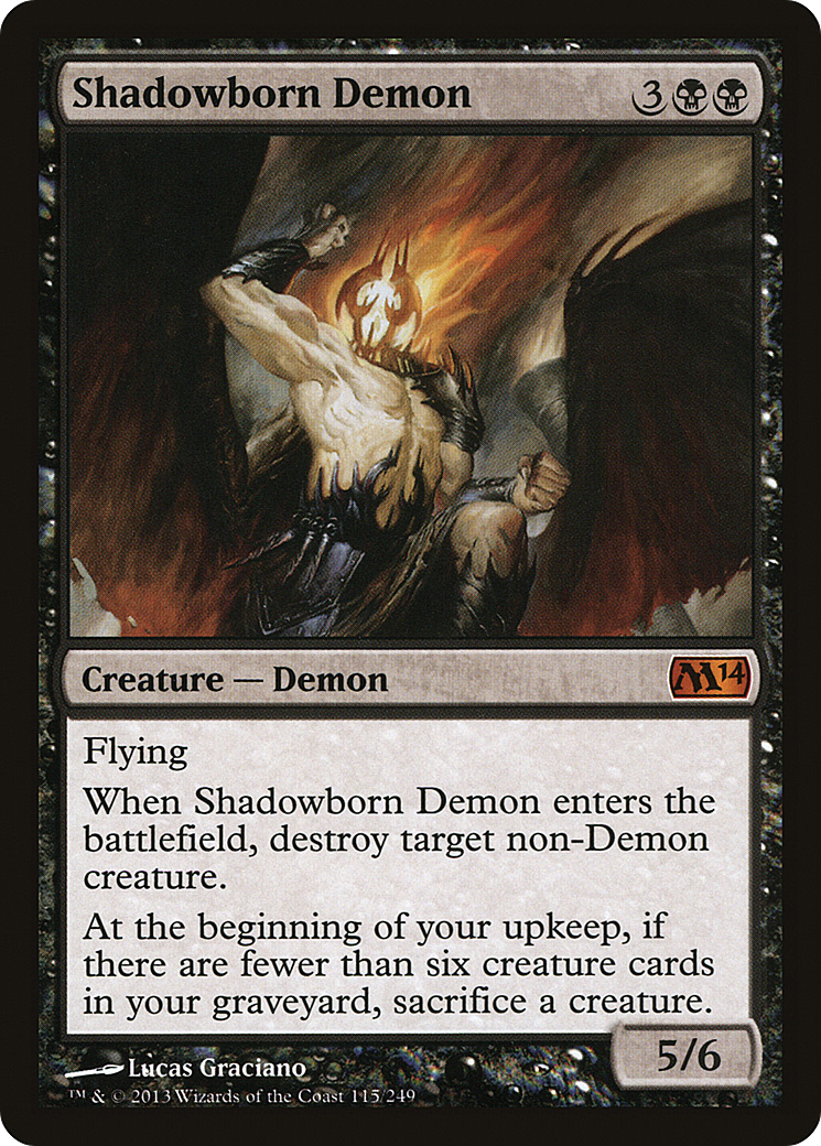 Shadowborn Demon (M14-115) [Magic 2014]