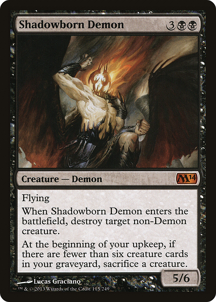 Shadowborn Demon (M14-115) [Magic 2014] Foil