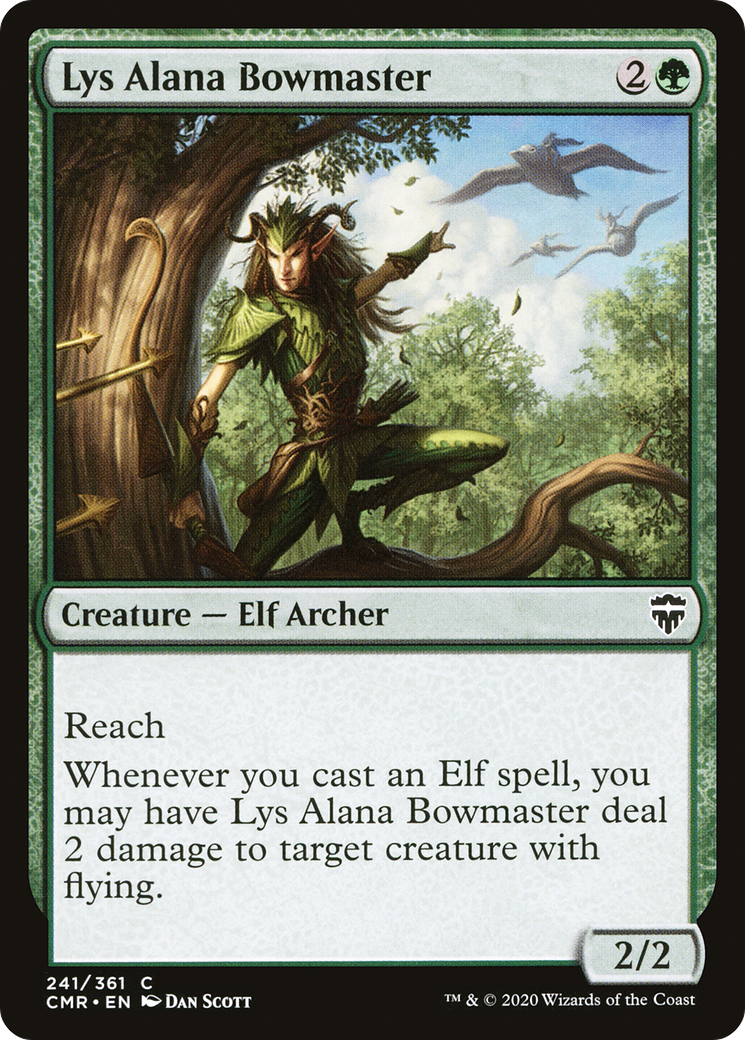 Lys Alana Bowmaster (CMR-241) [Commander Legends] Foil