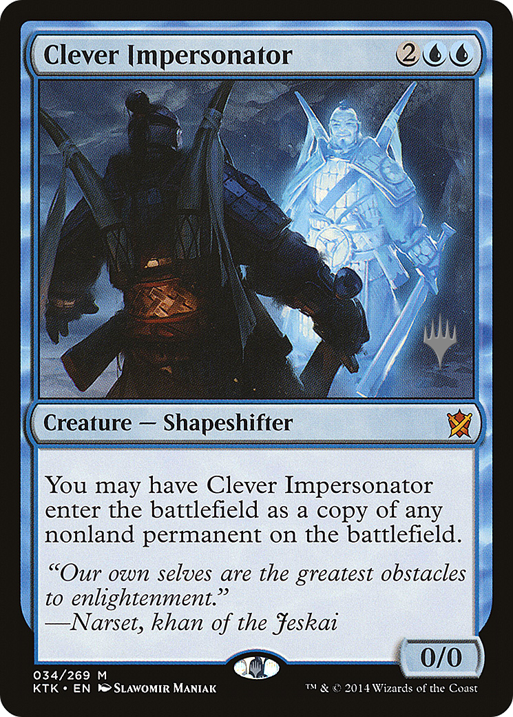 Clever Impersonator (PPTHB-34P) [Promo Pack: Khans of Tarkir Promos]
