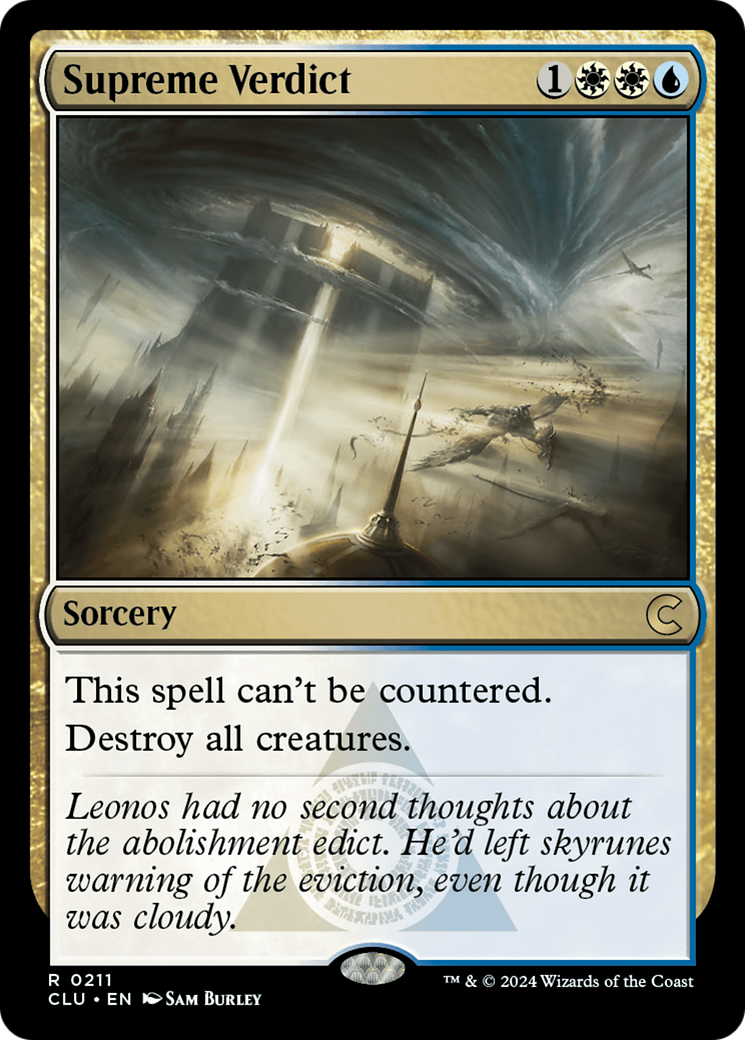 Supreme Verdict (CLU-211) [Ravnica: Clue Edition]