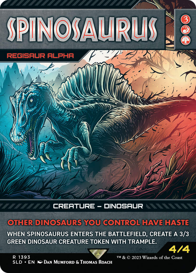 Regisaur Alpha (SLD-1393) [Secret Lair Drop] / Spinosaurus (Borderless)