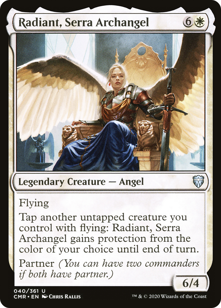 Radiant, Serra Archangel (CMR-040) [Commander Legends]