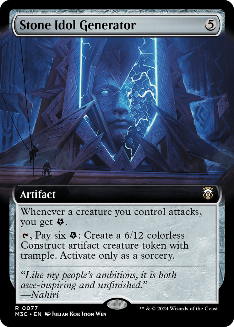 Stone Idol Generator (M3C-077) [Modern Horizons 3 Commander]: (Extended Art)