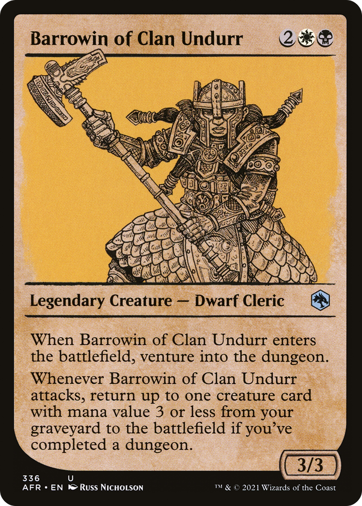 Barrowin of Clan Undurr (Showcase) (AFR-336) [Adventures in the Forgotten Realms] Foil