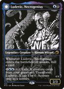 Ludevic, Necrogenius // Olag, Ludevic's Hubris (MID-320) [Innistrad: Midnight Hunt]: (Showcase, Double Faced Transform) Foil
