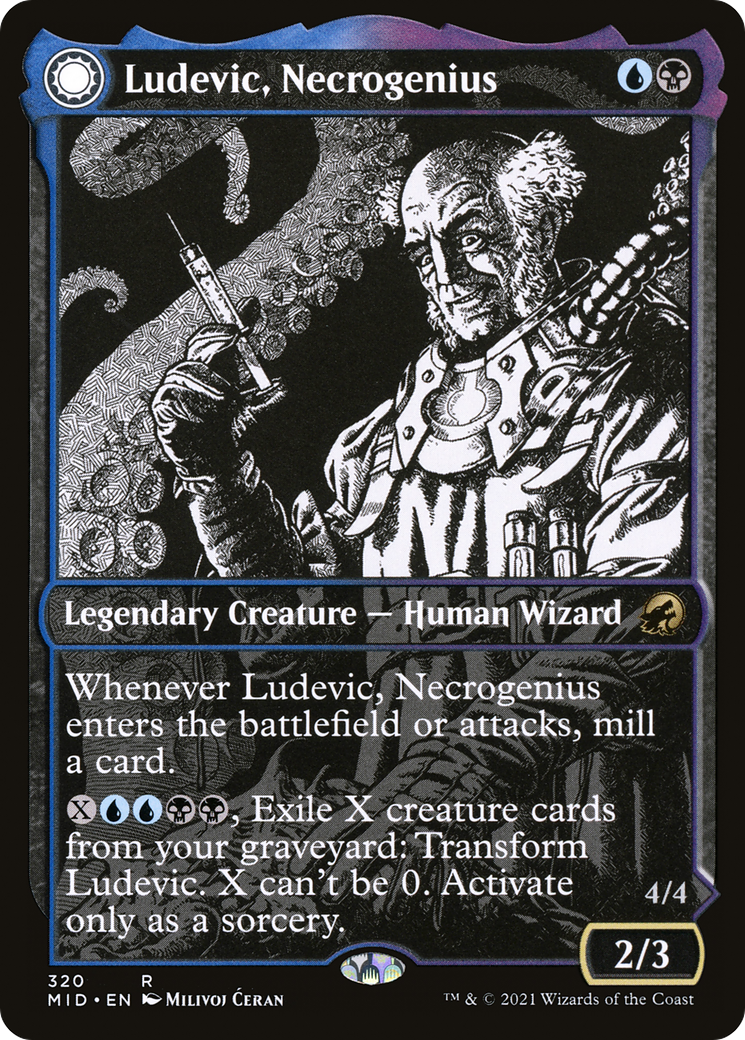 Ludevic, Necrogenius (Showcase) (MID-320) [Innistrad: Midnight Hunt]