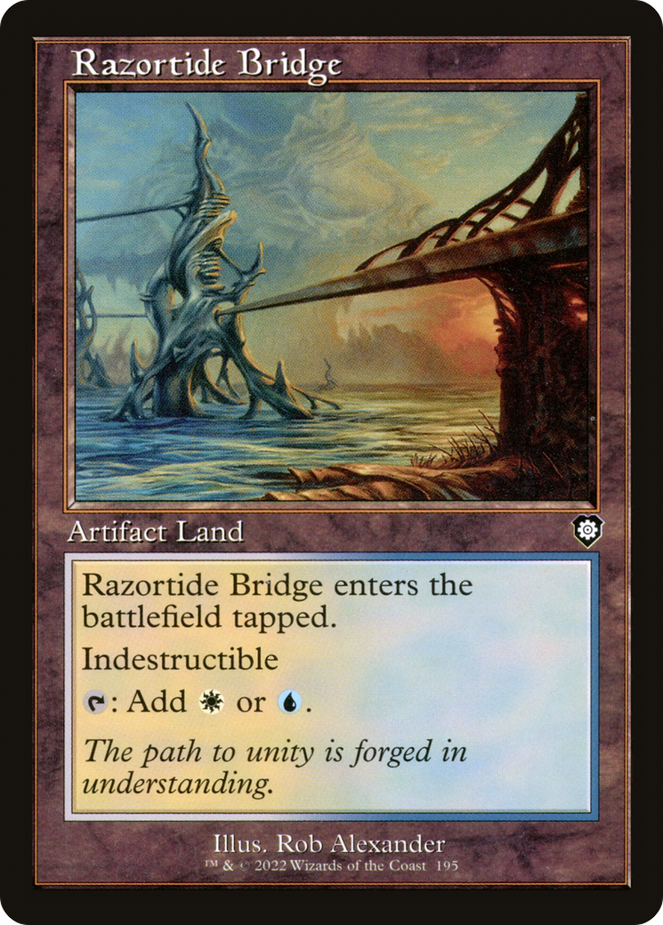 Razortide Bridge (Retro Frame) (BRC-195) [The Brothers' War Commander]
