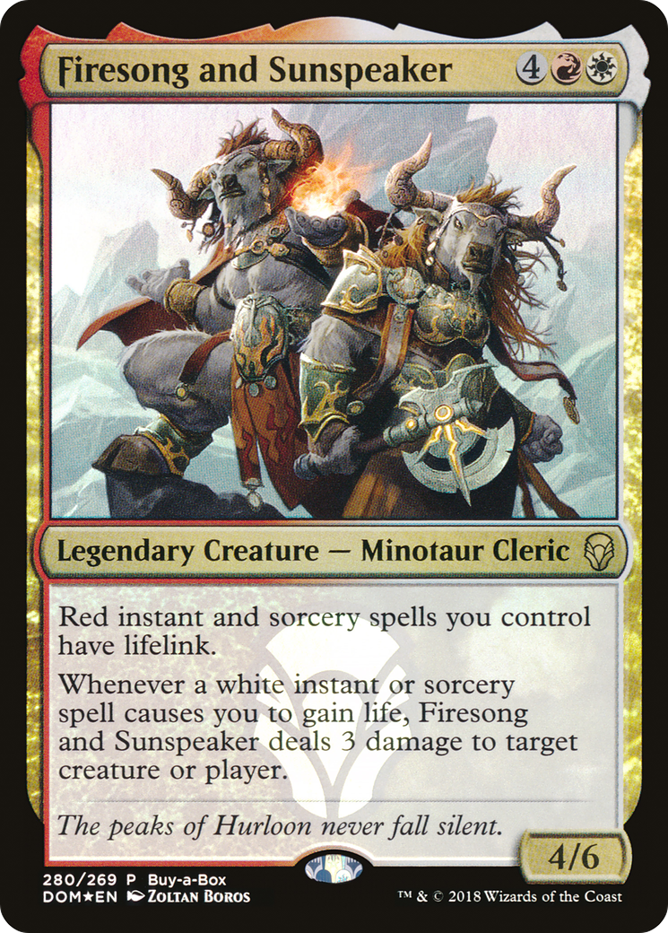 Firesong and Sunspeaker (BABP-280) [Dominaria] Foil